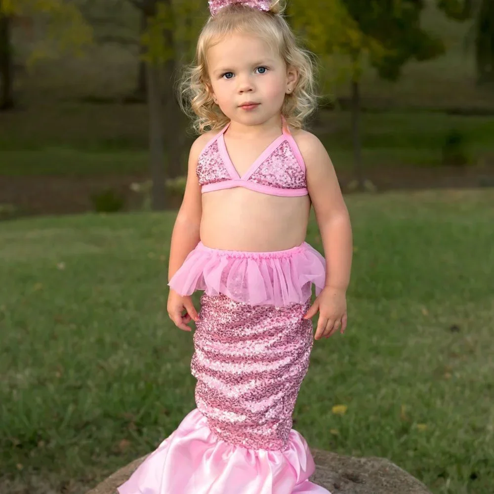 Mermaid Costume For Toddler Girls - Picture 1 of 9